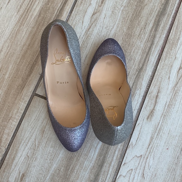 Christian Louboutin Sparkly Purple Silver Ombré pumps - Picture 3 of 8